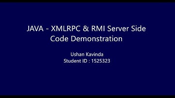 Java XML-RPC & RMI Recycling Machine code demonstration