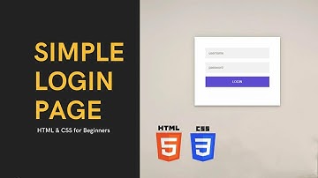 Login page html css |  Simple form design | web development | coding for beginners