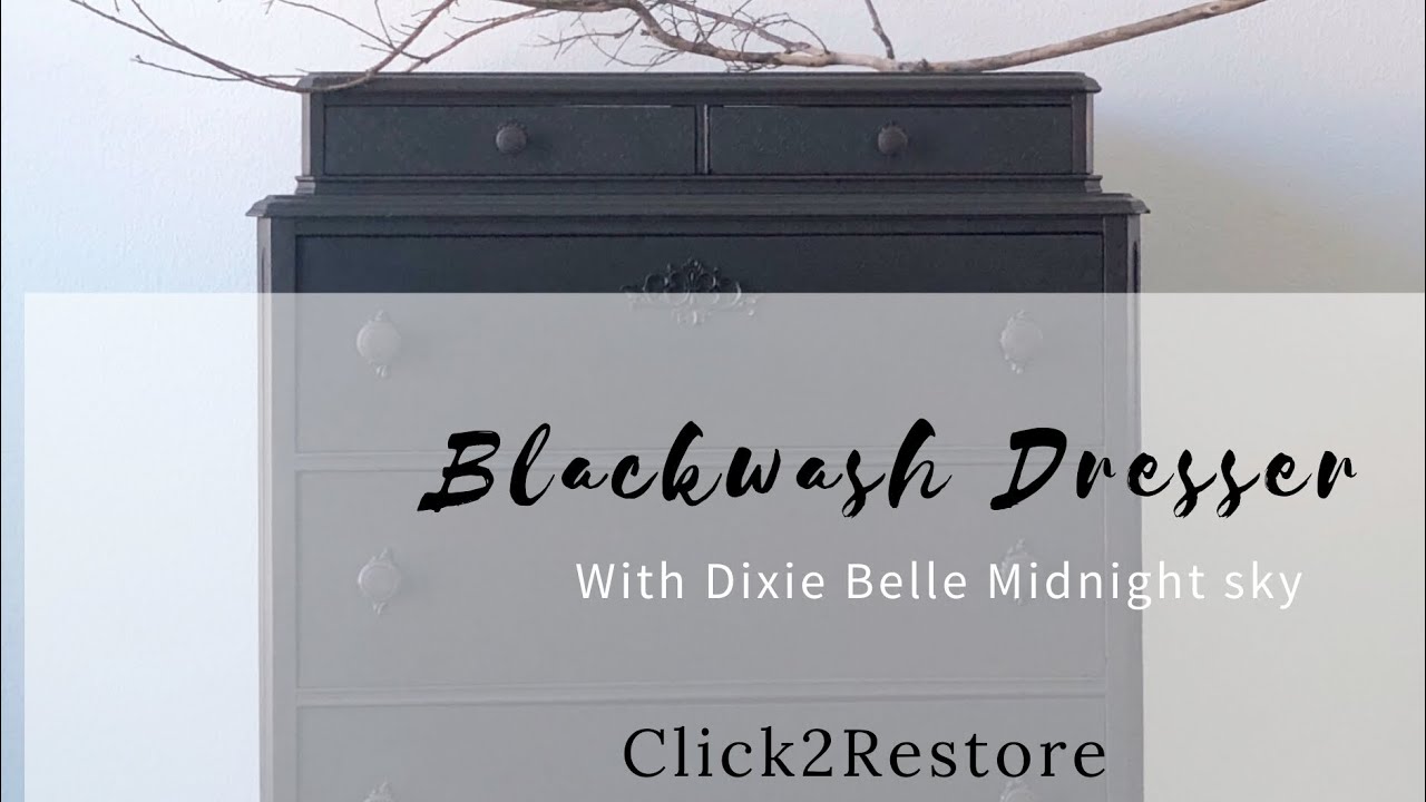 black wash dresser