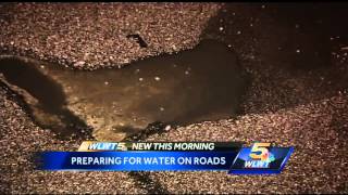 Storms, melting snow means potential for street flooding