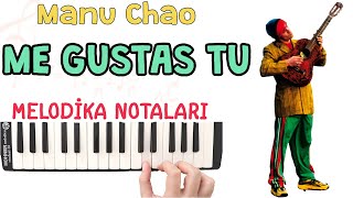 ME GUSTAS TU Melodika Notaları - Ses Veriyorum