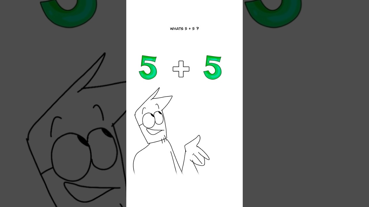 Basic Math! 🤓 (Animation Meme) Orig: @raxdflipnote #shorts
