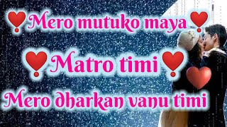 Maya mutu mero #love shayari ‼️nepali love status 🥰 screenshot 4