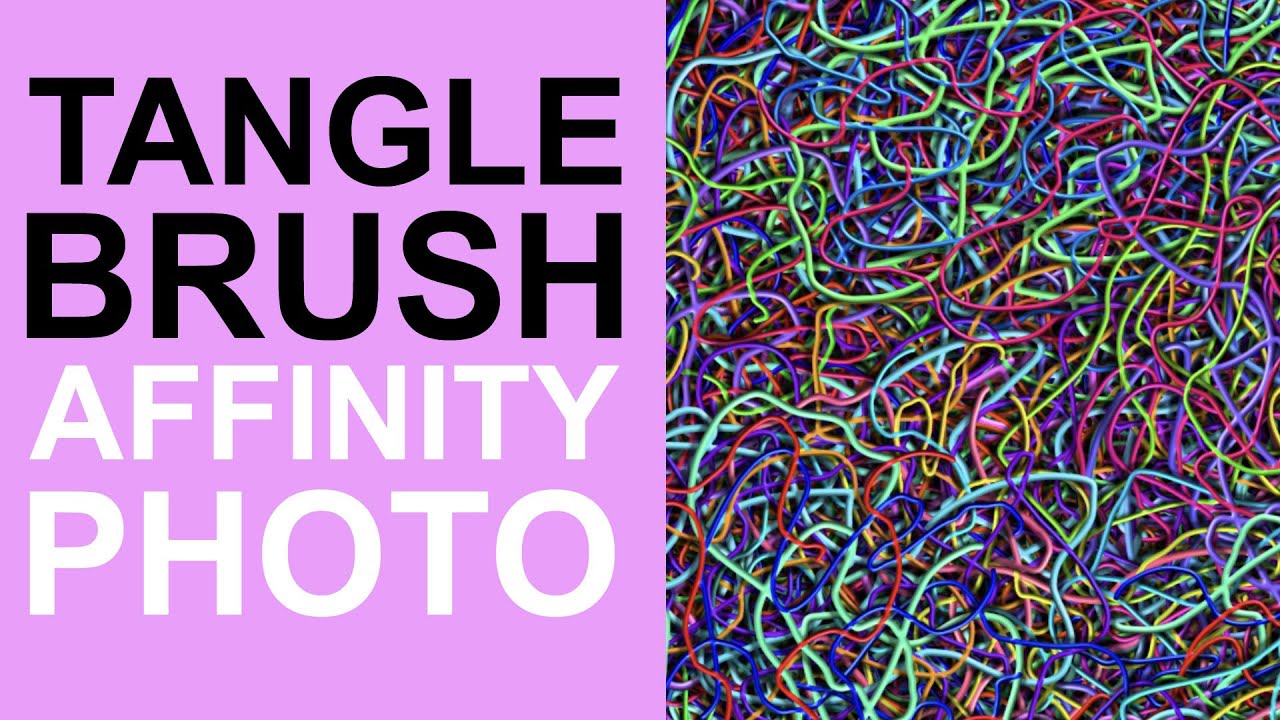 How To Tangle Brush In Affinity Photo For Beginners