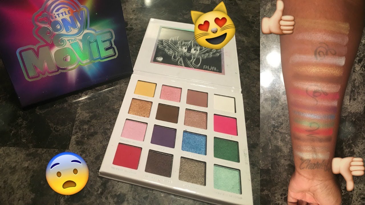 Pur Cosmetics 'My Little Pony: The Movie' Eyeshadow Palette - LIVE SWATCHES | WOC/POC