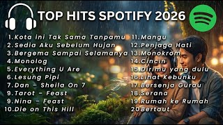 TOP HITS SPOTIFY 2026 🎧 Lagu Indonesia Terbaru 2026 Viral TikTok (Playlist Galau Hujan)