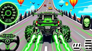 Mega Ramp Monster Car Racing 3D - Extreme Car Stunts - Android Gameplay screenshot 1