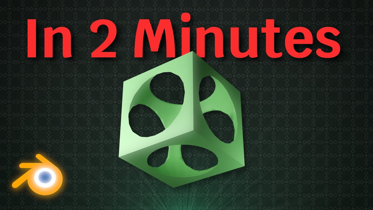 No more boring meshes in blender | Boolean modifier tutorial. - YouTube