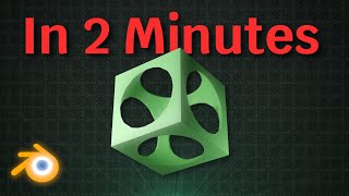 No more boring meshes in blender | Boolean modifier tutorial.