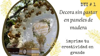 DECORACIÓN FONDO para FIESTAS 🎇 / MONTAJE de PHOTOCALL / COMO IMPRIMIR a gran ESCALA screenshot 1