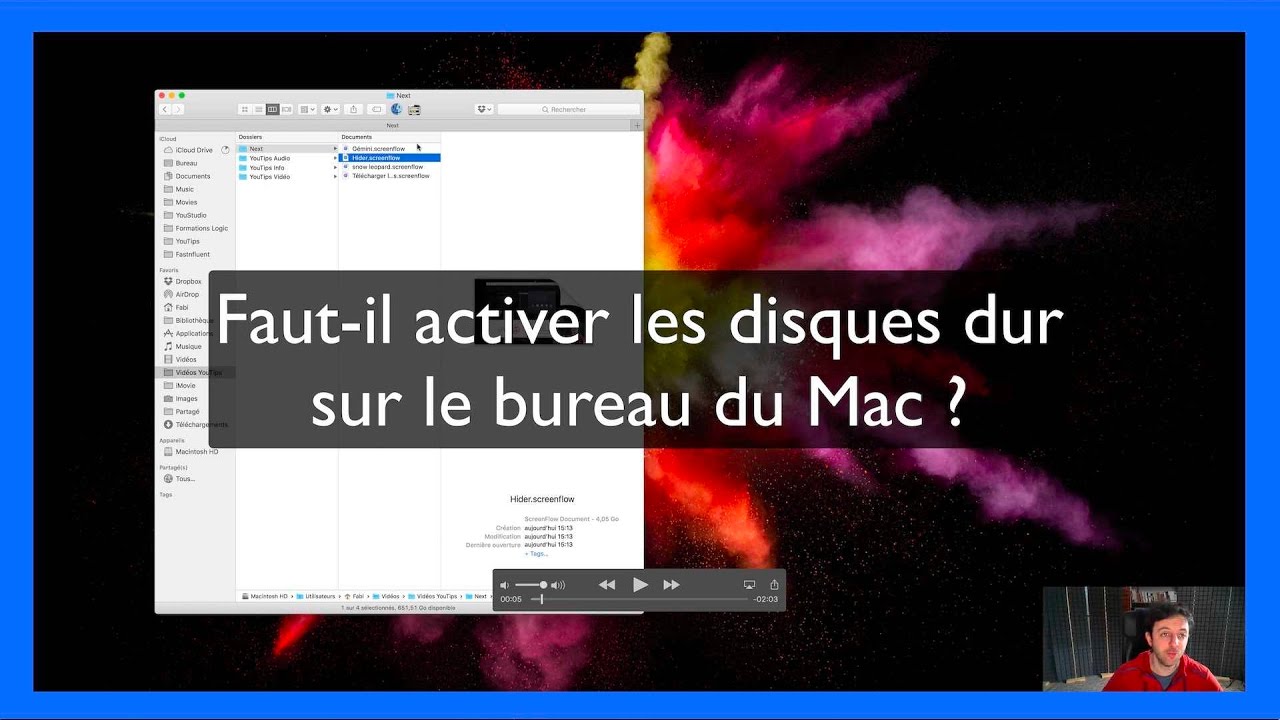Masquer les disques dur sur le bureau du Mac YouTube