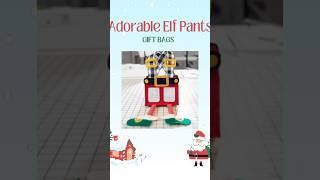 Adorable Elf Pants Gift Bags! Get the full tutorial on my blog #diygifts #christmasgifts #christmas @SewCanShe