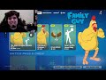 Fortnite Giant Chicken Skin REACTION! (Family Guy)