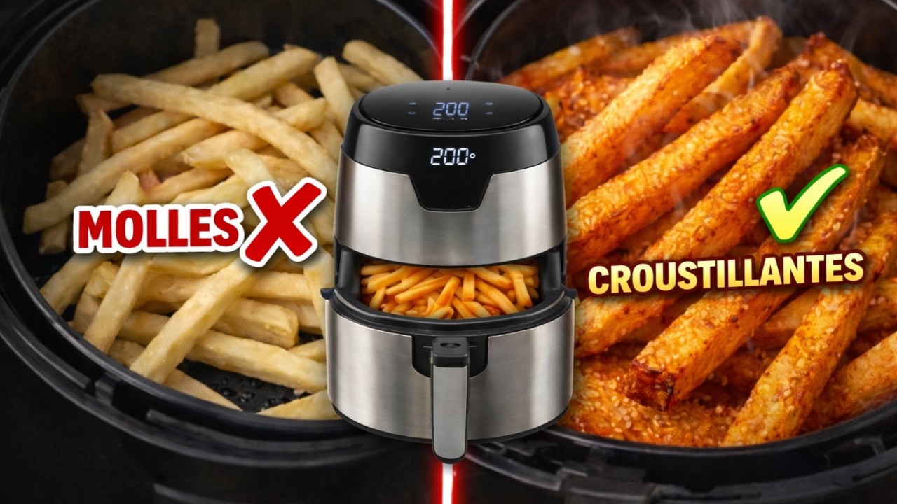 Frites surgelées à l’Airfryer : l’erreur qui les rend molles (et comment les rendre croustillantes)