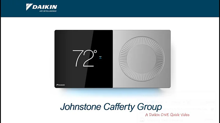 Daikin ONE adjust humidity from home owner menu