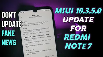 MIUI 10.3.5.0 GLOBAL STABLE UPDATE | REDMI NOTE 7 | FAKE UPDATE | NOT FOR INDIAN REDMI NOTE 7 | MIUI