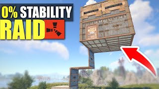 Raiding a LOW STABILITY ARMORED BASE in RUST (0% STABLE?)