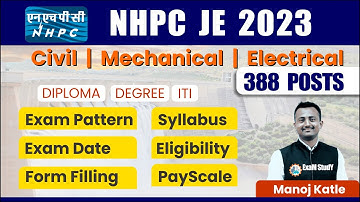 NHPC ITI recruitment 2023|| iti diploma nhpc vacancy syllabus exam pattern 2023