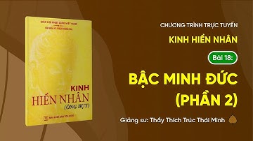 🔴 [TRỰC TIẾP] Pháp thoại: "Bậc minh đức" (Phần 2) - Kinh Hiền Nhân, Bài 18 | Ngày 06/9/Ất Tỵ