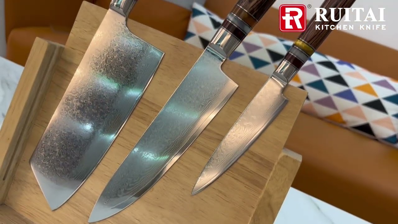 Damascus Steel Knife Set