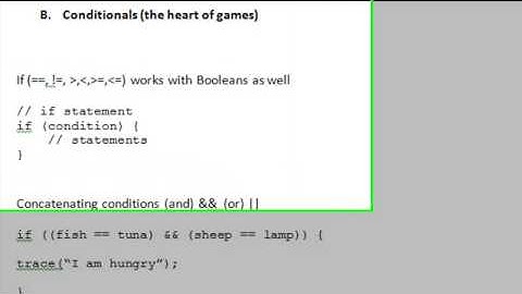Flash CS4: Conditionals