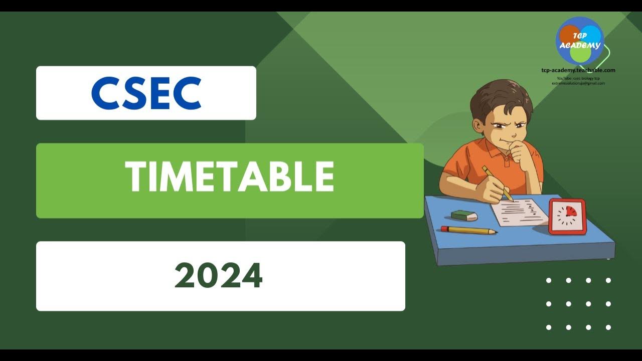 CSEC timetable 2024 YouTube