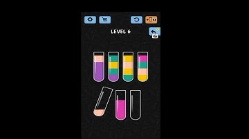 water colour sort level 6 walk turough solution#gaming gamester.com