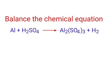 Al+H2SO4=Al2(SO4)3+H2. balance the chemical equation @mydocumentary838.