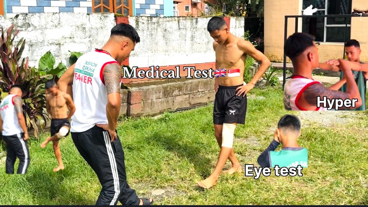 basic medical test for british army and singapore police force