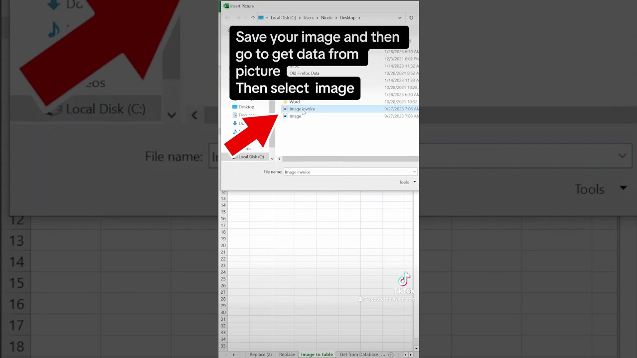 Excel Tip To Convert Image Data Table With Get From Picture