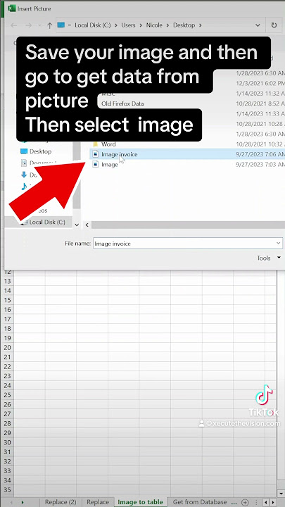 Excel tip to convert image to data table with get data from picture