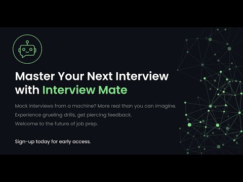 Interview Mate Demo - YouTube