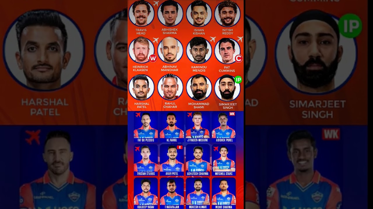 SRH vs DC Playing 11 | IPL 2025 Match 55 | Sun Rises Hyderabad vs Delhi Captains Full Squad Preview🔥