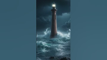 "Lighthouse DESTROYED by Mega Waves!" #ocean #lighthouse #scaryocean