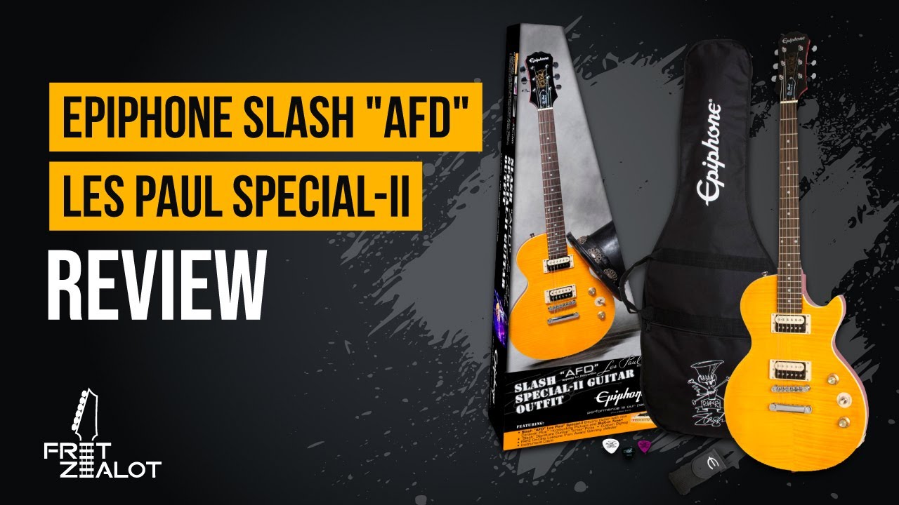 Guitares et instruments à cordes pour enfants Slash AFD Les Paul  Performance Pack Appetite Amber 261491