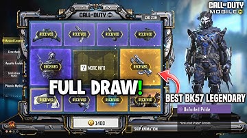 Buying *New* BK57 Unmasked Might CODM | MASKED LEGEND Draw Cod Mobile