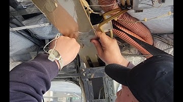 A typical Cessna Cardinal carry through spar eddy current inspection, part of the carry through AD.