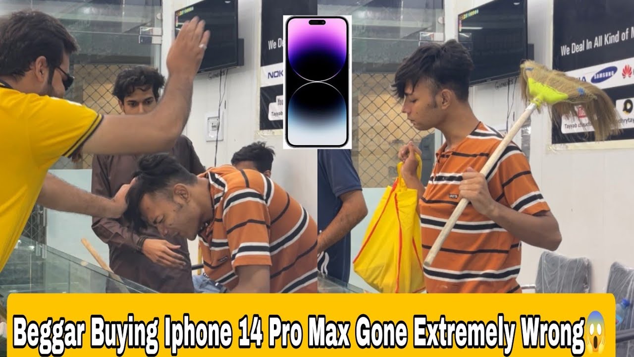 Beggar Buying iPhone 14 Pro Max Prank Gone Wrong | Sunny Mughal | - YouTube