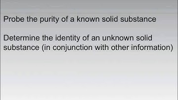 Melting Point - Performing an Analysis
