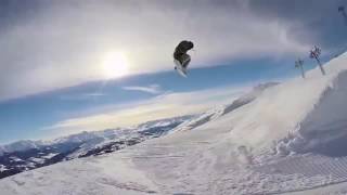 Видео фон для сайта   Зимний экстрим сноуборд, лыжи