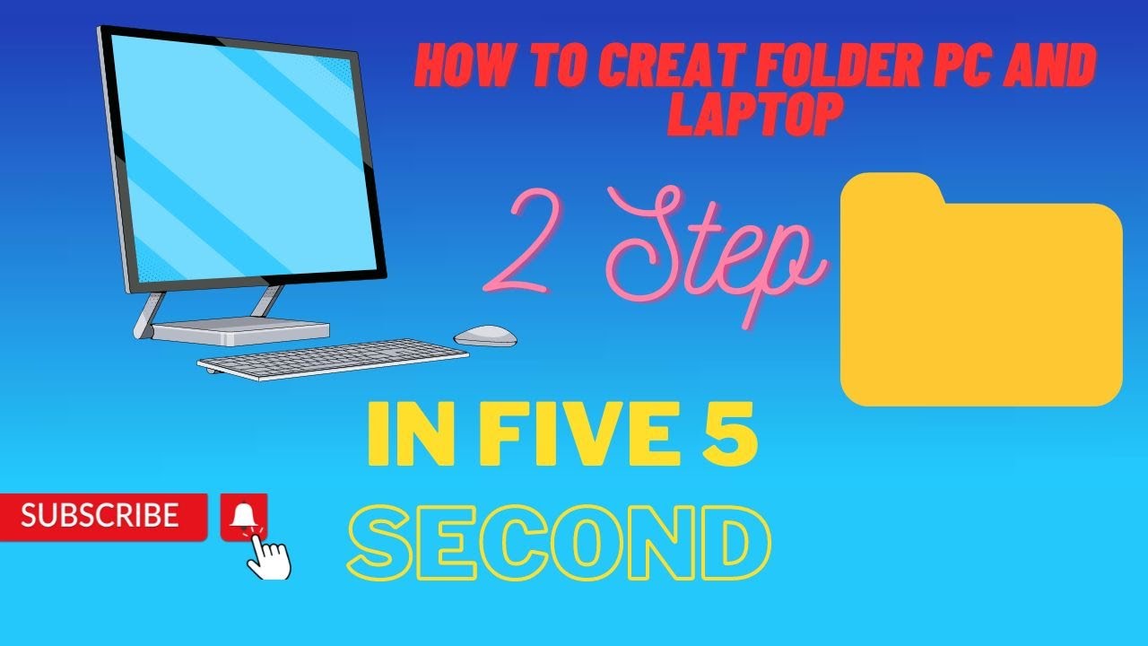 HOW TO CREAT FOLDER PC AND LAPTOP || PC AND LAPTOP MA FOLDER KASARI ...