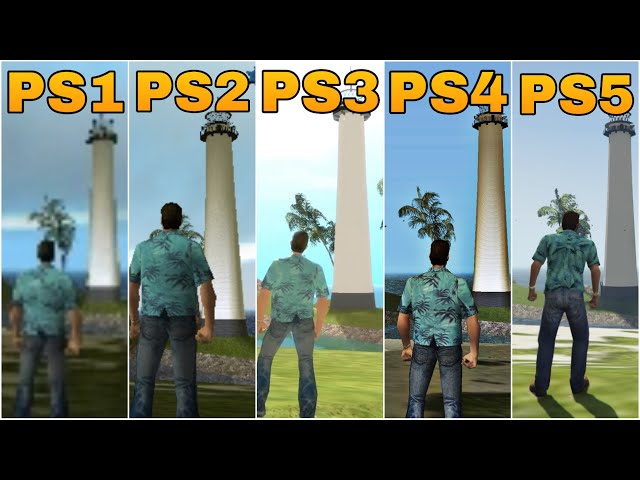 GTA IV PS1 VS PS2 VS PS3 VS PS4 VS PS5 