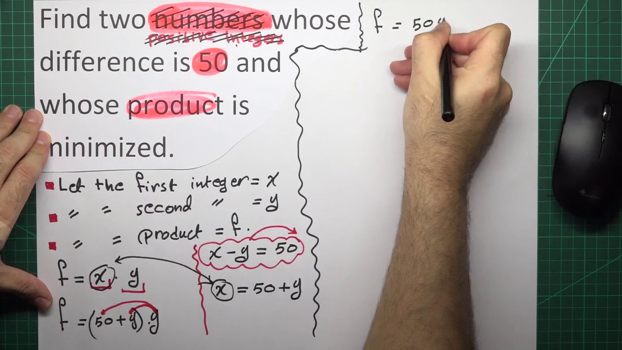 calculus 1: (3.7) Optimization - 2 - YouTube