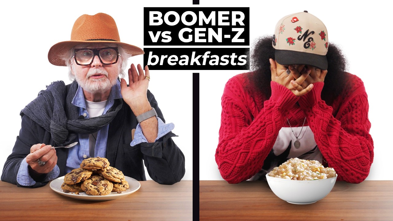 Boomers vs Gen-Z Try Each Others Breakfasts