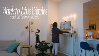 Work to Live Diaries: Work life balance in 2024 with my corporate job & starting off the work week