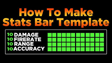 How To Make Stats Bar Template For COD Thumbnails *FREE TEMPLATE*