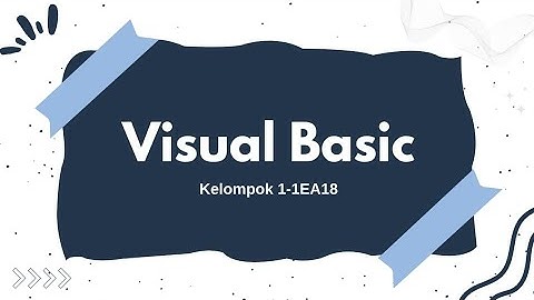 PKTI 2B Cara Membuat VB Saran Password - Universitas Gunadarma 2024