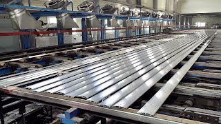 Процесс массового производства алюминиевых труб. Завод по производству алюминиевых профилей