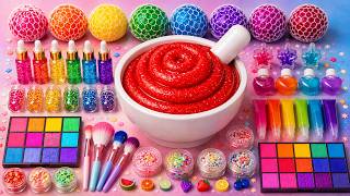 🔴LIVE | Satisfying Slime ASMR DIY How To Make Rainbow Slime Mixing Makeup Glitters Lipstick Cream