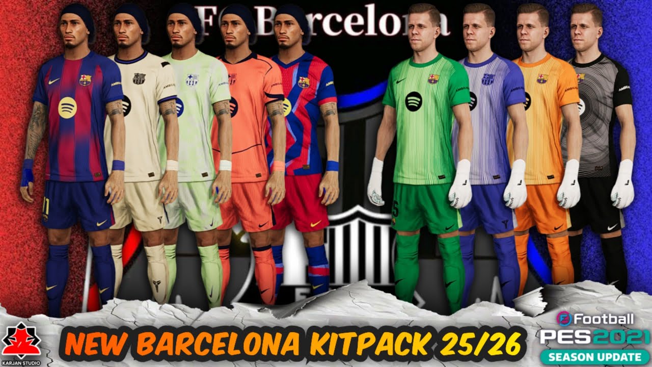 Barcelona New Kitpack Season 25/2026 + Installation SIDER - PES 21 & FL 25